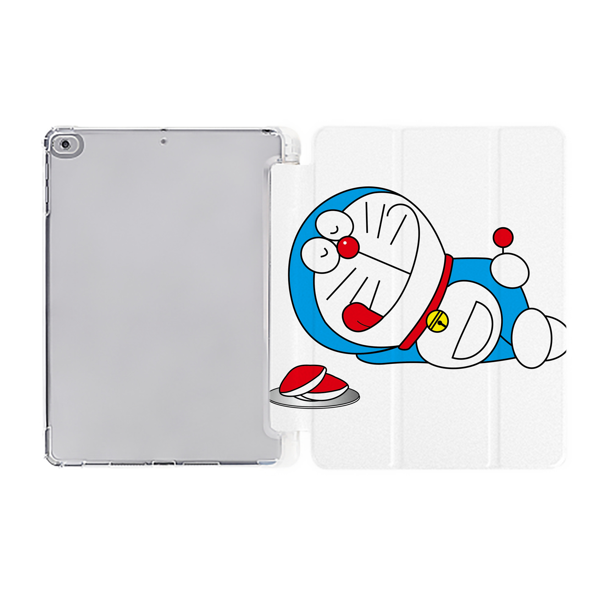 （画像用） ドラえもん Doraemon IPad ケース ペン収納付き 三つ折りスタンド PUレザー×シリコン 対応機種9.5/10.5/10.9インチ